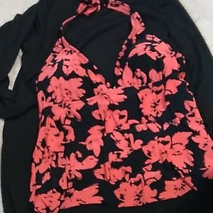 Flower tankini top XL